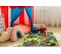 Tapis Rebel Roads Dino World 29 Dinosaures, Antidérapant Pour Enfants - Gris / Vert  95x133 Cm