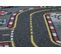 Tapis Rebel Roads Racers 97 Rues, Voitures Antidérapant Pour Enfants - Gris 95x133 Cm