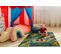 Tapis Rebel Roads Village Life 90 Pays, Antidérapant Pour Enfants - Gris 95x133 Cm