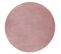 Tapis Softy Cercle Plaine Couleur Unie Rose Cercle 120 Cm