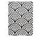 Tapis Moderne Mode 8629 Coquillages Crème / Noir 180x270 Cm