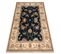 Tapis En Laine Polonia Loare Cadre Velvet Bleu Foncé  235x350 Cm