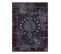 Tapis Lavable Miro 51600.810 Rosette, Cadre Antidérapant - Bleu Foncé  120x170 Cm