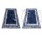 Tapis Lavable Miro 51676.813 Grec Vintage, Cadre Antidérapant - Bleu Foncé  80x150 Cm
