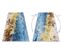 Tapis Lavable Miro 51709.803 Abstraction Antidérapant - Bleu / Or 80x150 Cm