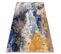 Tapis Lavable Miro 51774.802 Abstraction Antidérapant - Bleu / Beige 120x170 Cm