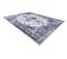 Tapis Lavable Miro 51822.812 Rosette, Cadre Antidérapant - Bleu Foncé  160x220 Cm