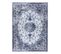 Tapis Lavable Miro 51822.812 Rosette, Cadre Antidérapant - Bleu Foncé  160x220 Cm