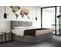 Lit Boxspring 140x200 Cm Verdelux Rangement Et Matelas Ressorts Ensachés En Velours Gris Clair