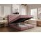 Lit Boxspring 180x200 Cm Louvre Avec Rangement Et Matelas Ressorts Ensachés En Velours Rose