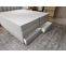 Lit Adulte 140x200 Cm Miami Matelas Ressorts Ensachés Surmatelas Et Tiroirs Velours Gris Clair