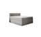 Lit Adulte 140x200 Cm Miami Matelas Ressorts Ensachés Surmatelas Et Tiroirs Velours Gris Clair