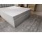 Lit Adulte 200x200 Cm Miami Matelas Ressorts Ensachés Et Surmatelas à Mémoire Velours Gris Clair