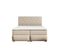 Ensemble 200x200 Cm Lupin Avec Matelas Ressorts Intégrés, Rangement, Surmatelas En Velours Beige