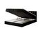 Lit Boxspring 160x200 Cm City Avec Matelas Ressorts Intégrés, Rangement, Surmatelas En Velours Noir