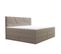 Lit Boxspring 180x200 Cm Verdelux Rangement Et Matelas Ressorts Ensachés En Velours Beige