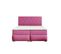 Lit Adulte 160x200 Cm Lupin Avec Matelas Ressorts Intégrés, Rangement, Surmatelas En Velours Rose