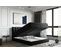 Lit Boxspring 180x200 Cm Gusto Rangement Matelas Ressorts Ensachés Et Surmalelas En Velours Noir