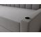 Lit Boxspring 90x200 Cm Tokio Avec Matelas Ressorts Intégré Et Rangement - Gris - Droit