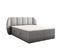 Lit Adulte 200x200 Cm Bilbao Rangement Et Matelas Ressorts Ensachés En Velours Gris