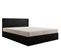 Lit Adulte 200x200 Cm Siesta Avec Rangement Et Matelas Ressorts Ensachés En Velours Noir