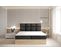 Lit Boxspring 160x200 Cm Selva Rangement Matelas Ressorts Ensachés Et Surmalelas En Velours Noir