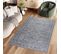 Tapis Salon Marron Gris Ornamental Floral Ritz 80x150cm