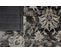Tapis Salon Vintage Marron Gris Ornamental Floral Ritz 160x220cm