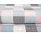 Tapis Enfant Bleu Gris Rose Blanc Carreaux Baby 120 X 170 Cm