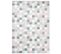 Tapis Enfant Bleu Gris Rose Blanc Carreaux Baby 120 X 170 Cm