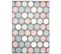 Tapis Enfant Gris Bleu Rose Blanc Pois Baby 160 X 220 Cm