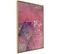 Affiche Murale Encadrée "pink Patchwork Iii" 20 X 30 Cm Or