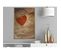 Affiche Murale Encadrée "carved Heart" 40 X 60 Cm Or