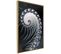 Affiche Murale Encadrée "fractal Spiral Negative" 30 X 45 Cm Or