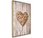 Affiche Murale Encadrée "wicker Love" 40 X 60 Cm Or