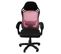 Oscar  Fauteuil Design Pivotant  115125x64x61  Noir Et Rose