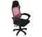 Oscar  Fauteuil Design Pivotant  115125x64x61  Noir Et Rose