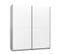 Armoire 2 Portes Coulissantes - Panneaux De Particules - Blanc - L 170,3 X P 61,2 X H 190,5 Cm