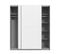 Armoire 2 Portes Coulissantes - Panneaux De Particules - Blanc - L 170,3 X P 61,2 X H 190,5 Cm