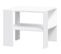 Table Basse Pilvi 2 Plateaux Style Contemporain Particules Mélaminé Décor Blanc L55 X P55 X H45 Cm