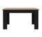 Table à Manger Pilvi - Décor Chêne Et Noir - 4/6 Personnes - L 140 X P 77 X H 90 Cm