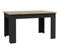 Table à Manger Pilvi - Décor Chêne Et Noir - 4/6 Personnes - L 140 X P 77 X H 90 Cm