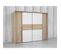 Armoire Narago Décor Chêne Sonoma Et Blanc Mat 2 Portes Coulissantes L270 X P61 X H210 Cm