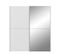 Armoire 2 Portes Coulissantes + Miroir - Blanc Mat - L170,3 X P61,2 X H190,5 Cm - Ulos