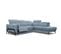 Canapé D'angle Droit Scala 5 Places Avec Un Relax Électrique, Tissu Bleu Jeans