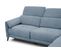 Canapé D'angle Droit Scala 5 Places Avec Un Relax Électrique, Tissu Bleu Jeans