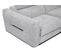 Canapé D'angle Droit Calvera Calvera 5 Places Avec Un Relax Électrique Tissu Gris Clair