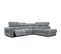 Canapé D'angle Droit Calvera Calvera 5 Places Avec Un Relax Électrique Tissu Gris Moyen