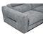 Canapé D'angle Droit Calvera Calvera 5 Places Avec Un Relax Électrique Tissu Gris Moyen