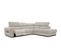 Canapé D'angle Droit Calvera 5 Places Avec Un Relax Électrique Tissu Beige